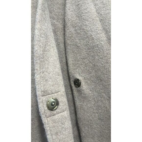 Vince Collarless Cardigan Coat Italian Wool Alpaca Bouclé Knit Camel XL NWT - Picture 11 of 11